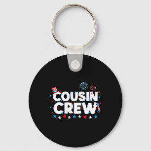 Crew 4th Of July Patriotic American Family Matchin Key Ring