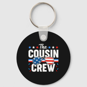 Crew 4th Of July Patriotic American Family Matchin Key Ring