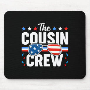 Crew 4th Of July Patriotic American Family Matchin Mouse Pad