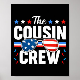 Crew 4th Of July Patriotic American Family Matchin Poster