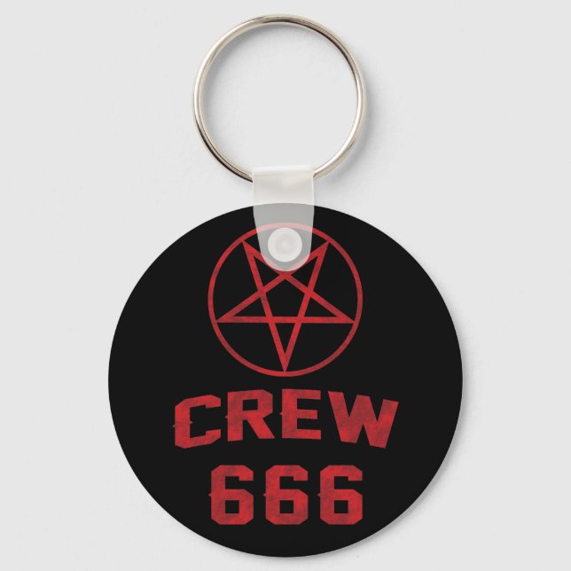 Crew 666 Pentagram Key Ring (Front)