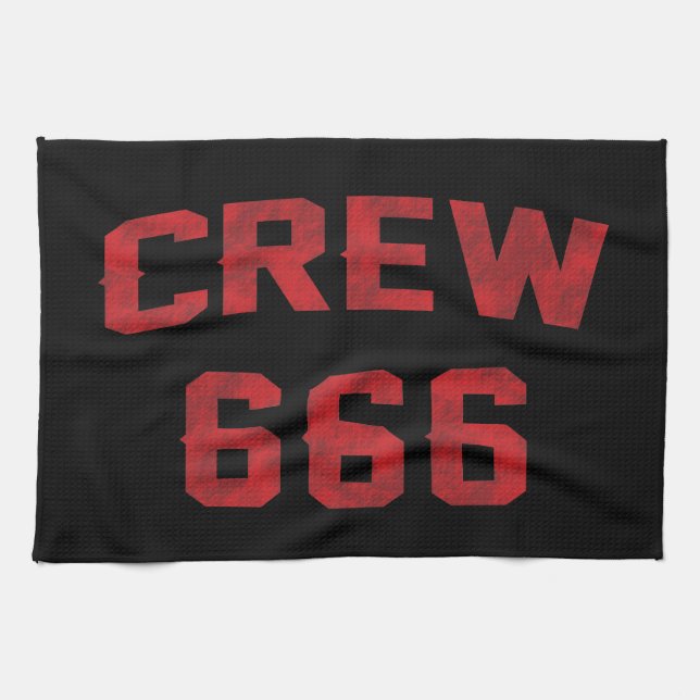 Crew 666 tea towel (Horizontal)