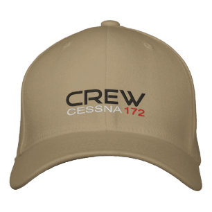 crew cessna 172 embroidered hat