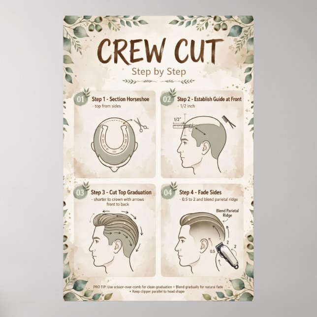 Crew Cut Step by Step Poster (Front)