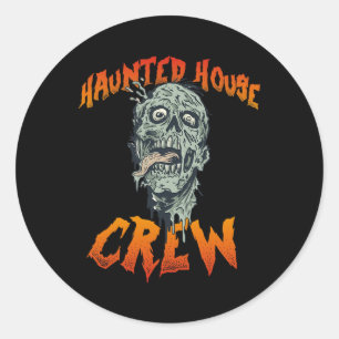 Crew Haunted Bewitch House - Halloween Classic Round Sticker