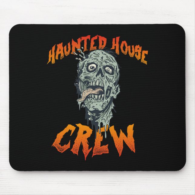 Crew Haunted Bewitch House - Halloween  Mouse Pad (Front)