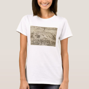 Crew killing and skinning bears, outside the cabi T-Shirt