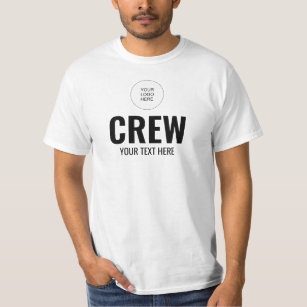Crew Member Add Company Logo Here Men's Template T-Shirt