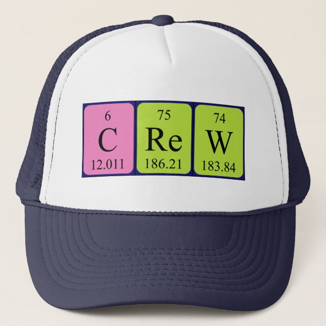 Crew periodic table name hat (Front)