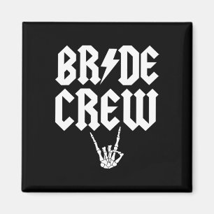 Crew Rock N Roll Gothic Halloween Bachelorette Par Magnet
