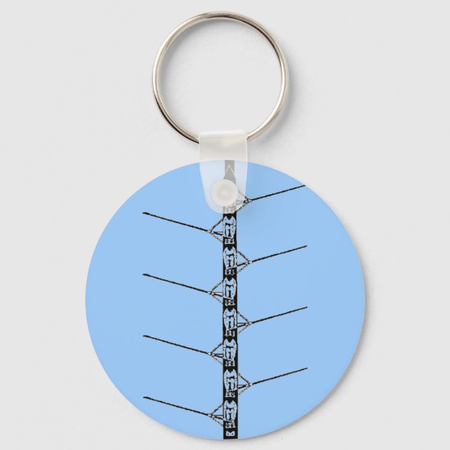 Crew rowing key ring (Front)