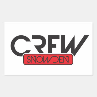 Crew Snowden Rectangular Sticker