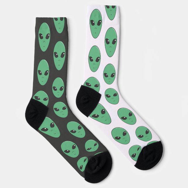 Crew Socks Alienalien Green (Right)