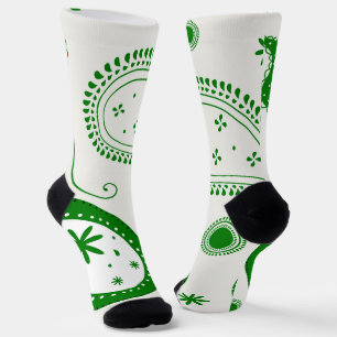 Crew Socks-Classic Paisley Elegance Socks