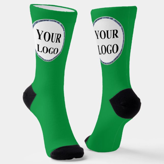 Crew Socks Custom Personalised Funny LOGO (Angled)