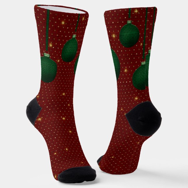 Crew Socks-Festive Christmas Socks (Angled)