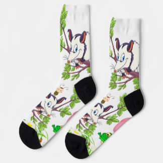 Crew Socks Possum Frog Chicks Floral Mushroom