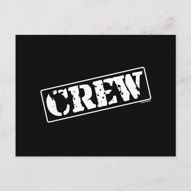 Crew Stamp Postcard (Front)