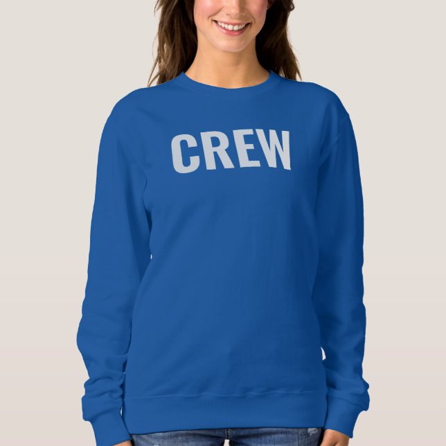 Crew Team Front And Back Design Custom Womens Sweatshirt (Front)