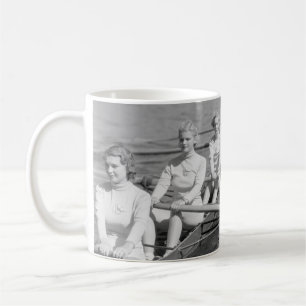 CREW TEAMvintage, sport, row, team, boat, retro, c Coffee Mug