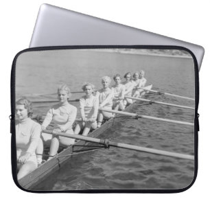 CREW TEAMvintage, sport, row, team, boat, retro, c Laptop Sleeve
