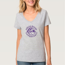 CRHS Basketball Culture Ladies Grey V-Neck