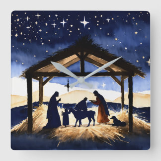 Crib design wall clock