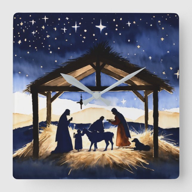 Crib design wall clock (Front)