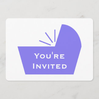 Crib Icon Baby Shower Invitation