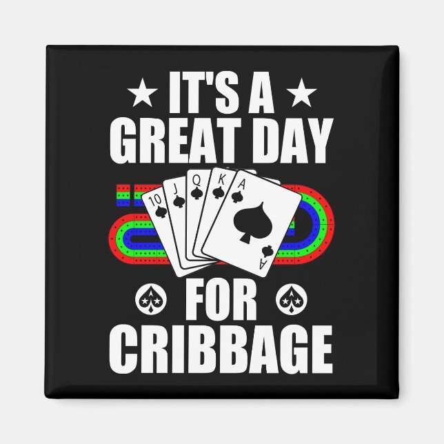 Cribbage Board For Cribbage Card Game Player Funny Magnet (Front)