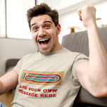 Cribbage Game Board wih Your Message Graphic Tri-Blend Shirt<br><div class="desc">Create the perfect graphic t-shirt for cribbage players. This tee features an illustration of a cribbage game board in tan, red, white and blue and is ready to be personalised with your own message below in bold red lettering. Add a name, a favourite catchphrase or a funny saying to create...</div>