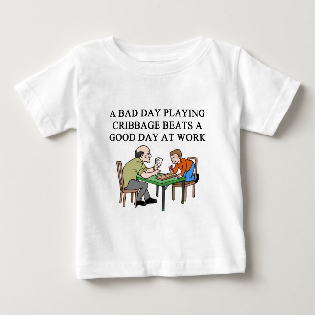 cribbage game player baby T-Shirt (Front)