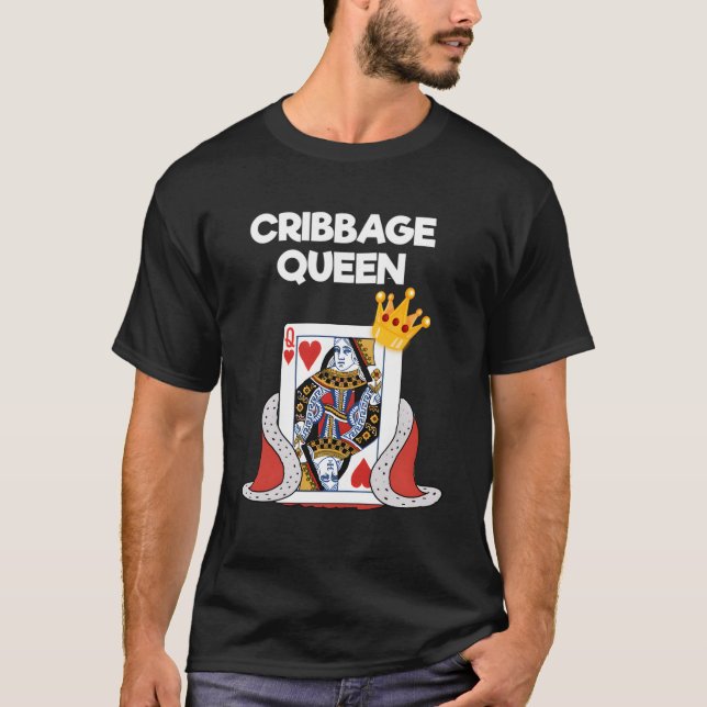 Cribbage Hoodie Shirt Funny Cribbage Queen Player (Front)