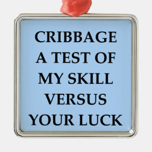 cribbage metal ornament
