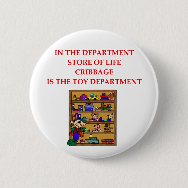 CRIBBAGE player gifts t-shirts 6 Cm Round Badge (Front)