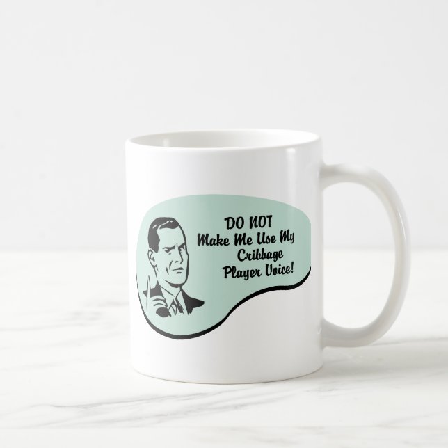 Cribbage Player Voice Coffee Mug (Right)