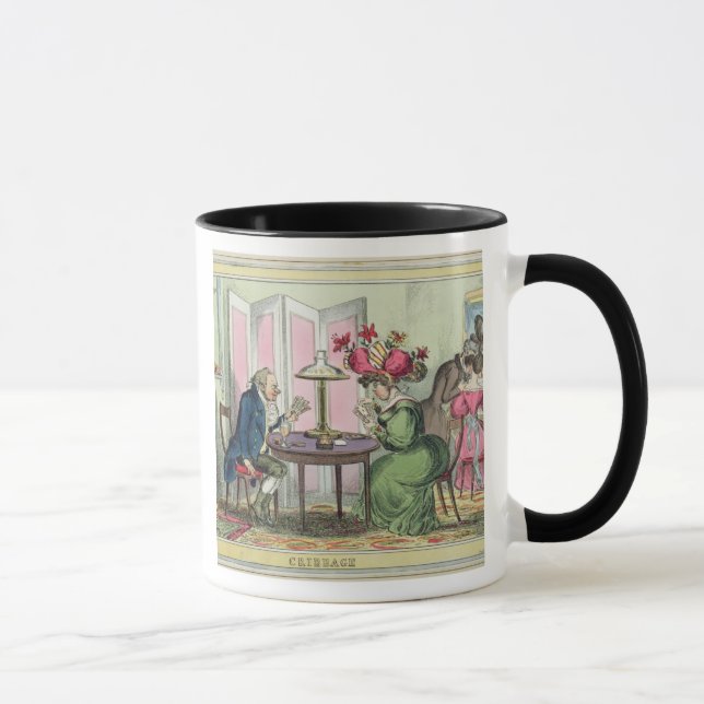 Cribbage, published by Thomas McLean, London (colo Mug (Right)