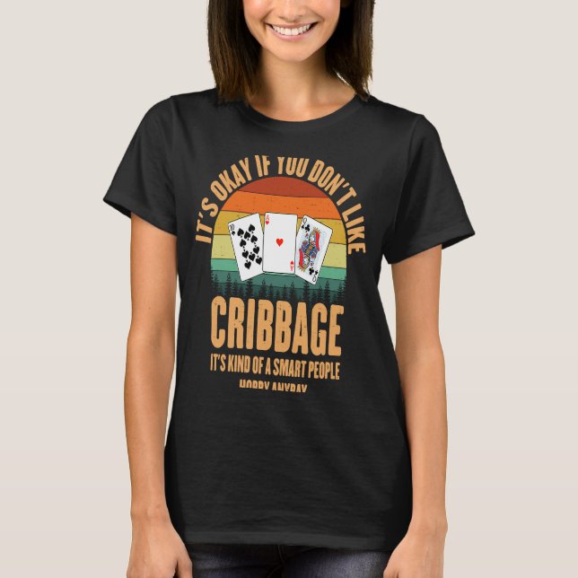 Cribbage Smart people cribbage T-Shirt (Front)
