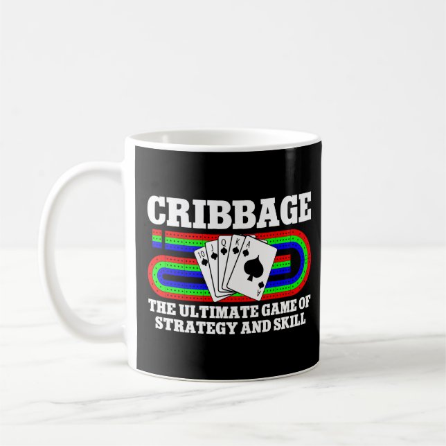 Cribbage The Ultimate Game Of Strategy And Skill Coffee Mug (Left)