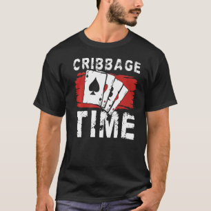 Cribbage Time Card Game Players 3 T-Shirt