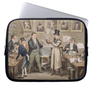 Cribb's Parlour: Tom introducing Jerry and Logic t Laptop Sleeve
