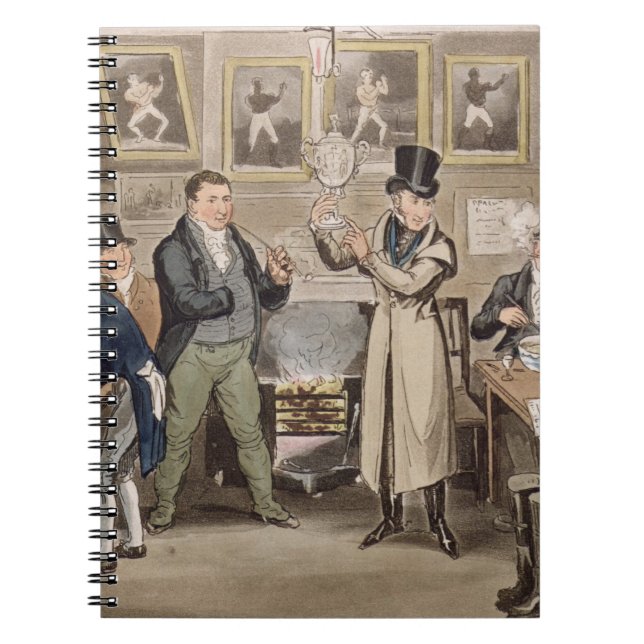 Cribb's Parlour: Tom introducing Jerry and Logic t Notebook (Front)