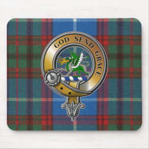 Crichton Tartan & Badge Mouse Pad