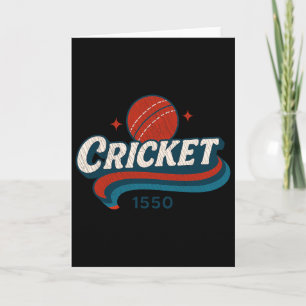 Cricket 1550 Varsity Vintage Sports Boys Girls  Card