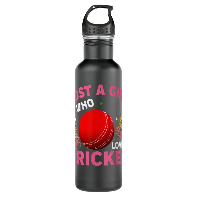 Cricket 17\Cricket Sports Lover Just A Girl Who Lo 710 Ml Water Bottle (Front)