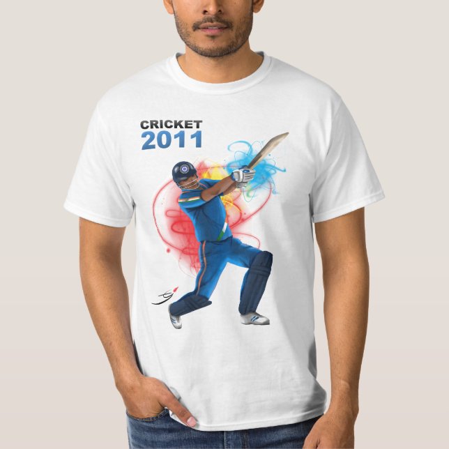 Cricket 2011 Support India T-Shirt (Front)