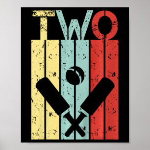 Cricket 2 Birthday Boy Girl Cricket 2 Year Old  Poster