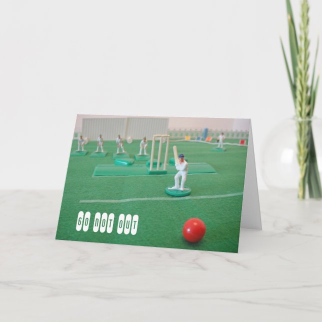 Cricket 60th birthday card (Front)
