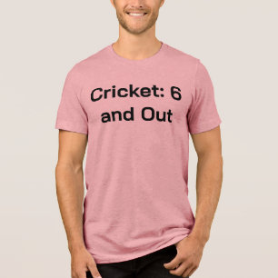 Cricket: 6 and Out – Aussie Backyard Cricket Tee