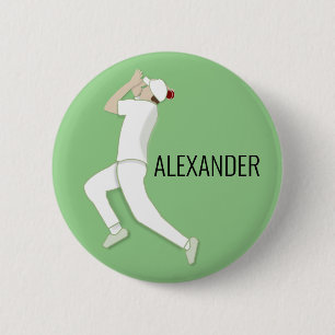 Cricket 6 Cm Round Badge